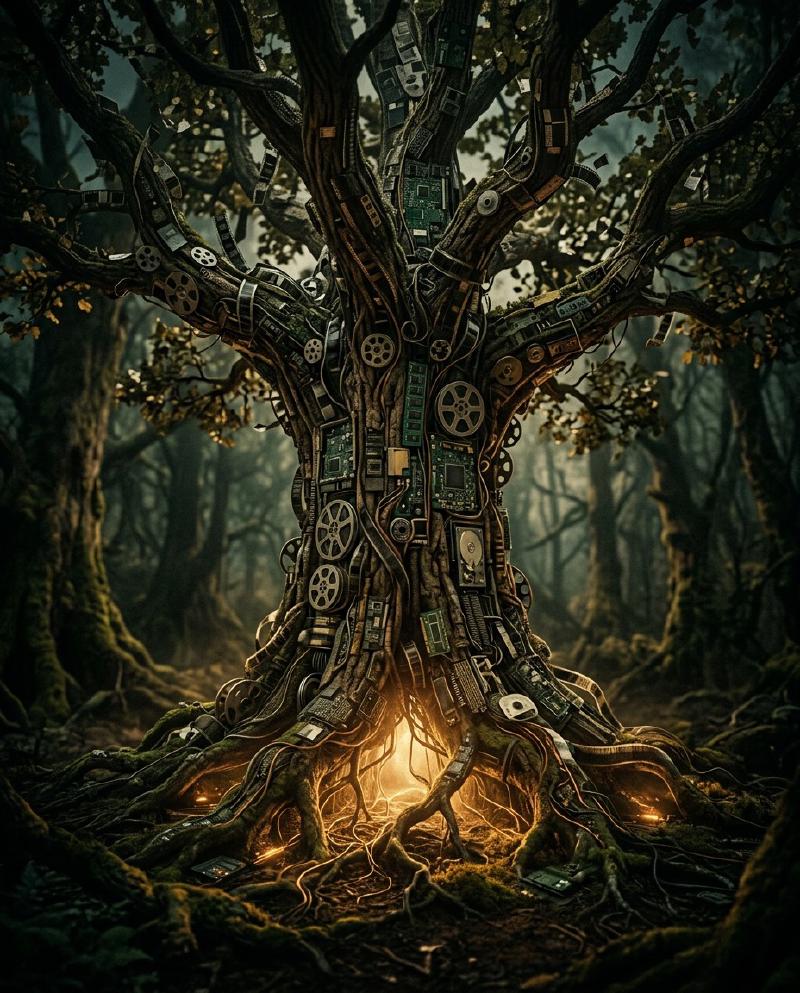 Featured image of post もし木に記憶が宿るとしたら？生命の記録とAIの深淵を巡る、少し不思議な思考実験