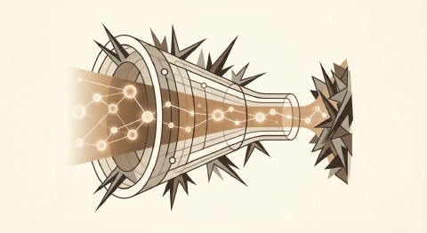 市場のノイズをフィルタリングするイメージ